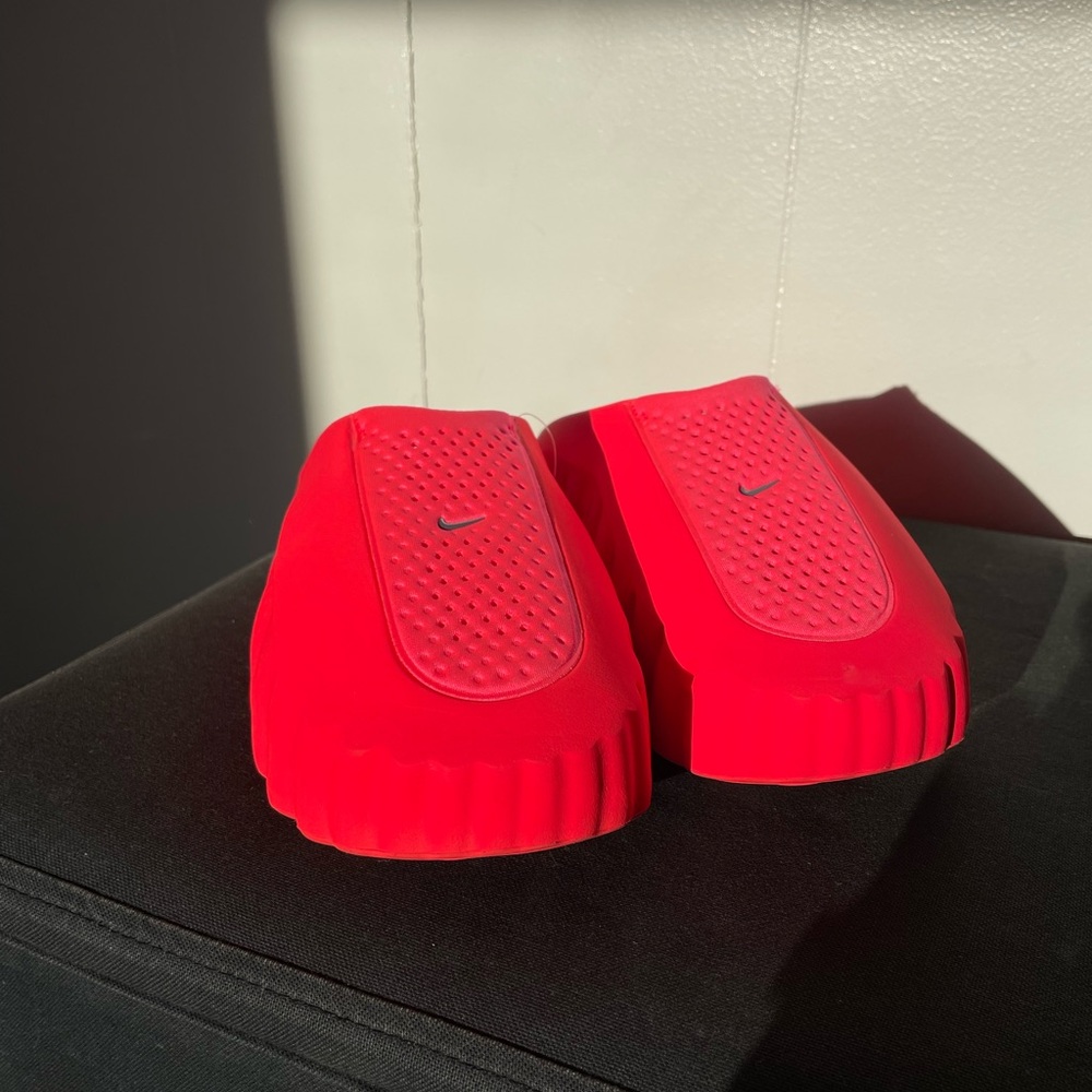 Nike Women’s Bright Red Slip-On Sandal Slides